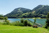 Am Nordufer des Alpsees laden ruhige Plätze zum Verweilen und Erholen ein.