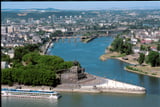 Blick von der Festung Ehrenbreitstein zum Deutschen Eck