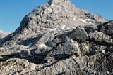 Die Schönfeldspitze, der stolzeste Gipfel des Steinernen Meers, vom Riemannhaus aus gesehen