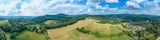 Panorama Luftbild mit Blick in den Odenwald