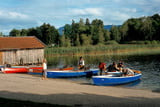 Der Staffelsee weist auch ein paar Inseln auf. So bietet sich auch eine Rudereinlage an.