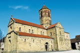 Die romanische Kirche in Rosheim ist eine der schönsten im Elsass.