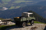 Der Unimog am Berg.