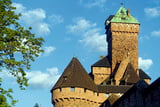 Das Château du Haut-Kœnigsbourg wurde ab 1899 wieder aufgebaut.