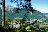 Stimmungsvoller Tiefblick auf der Dötzenkopfrunde nach Bad Reichenhall