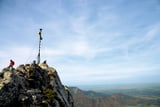 Chiemgau zu Füßen: der Gipfel der Kampenwand