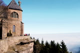 Blick vom Kloster St. Odile über das Nebelmeer der Rheinebene