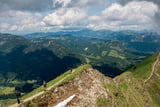 Blick vom Fellhorn auf den Gratweg zum Söllereck